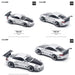 RWB 997 SILVER - Pop Race 1:64 - PR640130 -  Passion Diecast 