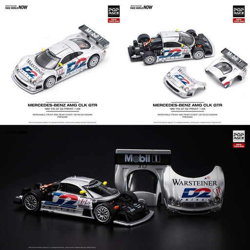 MERCEDES-BENZ CLK AMG GTR - 1997 FIA GT D2 PRIVAT - Pop Race 1:64 - PR640095 -  Passion Diecast 