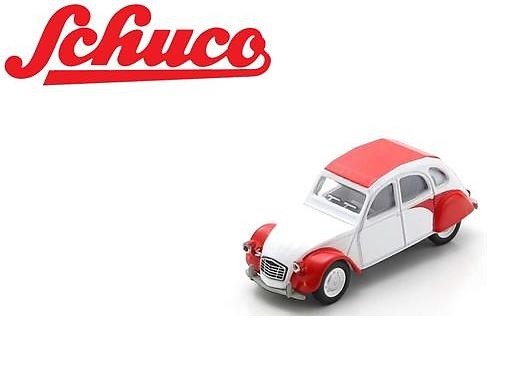 Citroën 2CV Dolly White and Red  - Schuco - 1:64 - 452037200