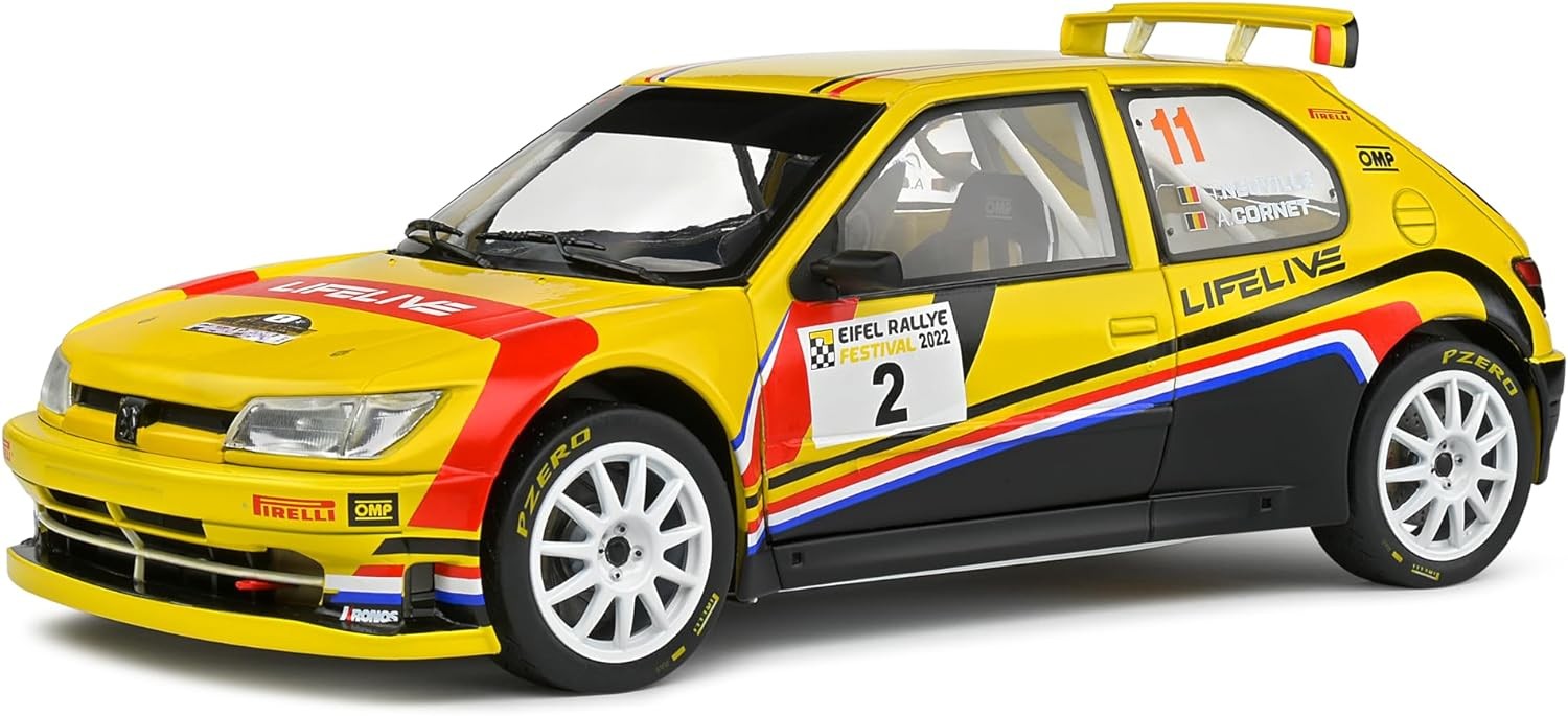Peugeot 306 Maxi No 2 Neuville Eifel Rally Festival 2022 - Solido - 1/18 - S1808304 - Passion Diecast 