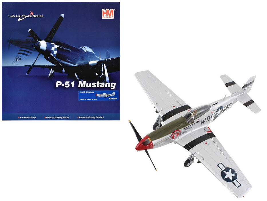 North American P-51D Mustang / USAAF 4th FG, 335th FS, 44-14570 Thunder Bird, Capt. Lines / Hobby Master 1:48 HA7750