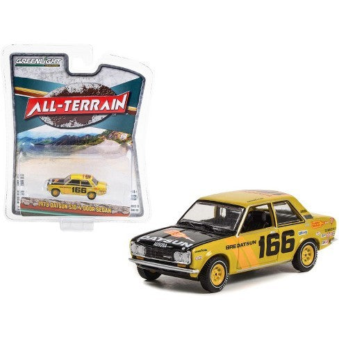 Mexican 1000 Rally - 1973 Datsun 510 4-Door Sedan - All-Terrain Series 13 - 1/64 Greenlight - 35230 B Passion Diecast 