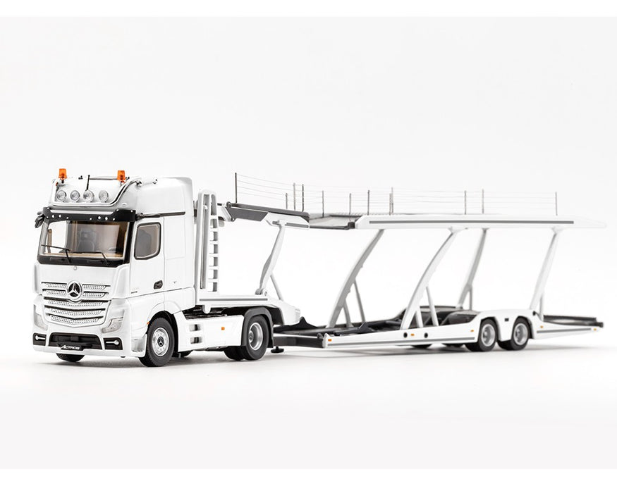 Mercedes-Benz AMG Actros Auto Transporter - White - GCD - 1:64 - KS-069-400 Passion Diecast