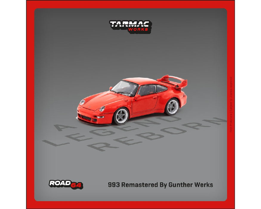 993 Remastered By Gunther Werks - Red  - Tarmac Works - 1/64 - T64R-TL054-RE Passion Diecast