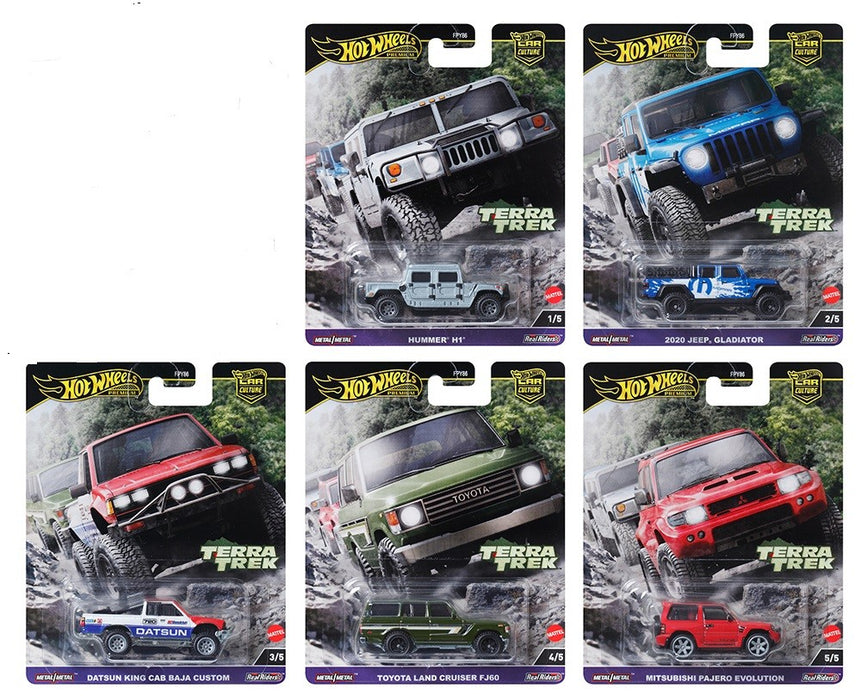 Hot Wheels - Car Culture - 1:64 - 2024 HW TERRA TREK - Release C - Set Of 5 Cars - FPY86-961C -  Passion Diecast