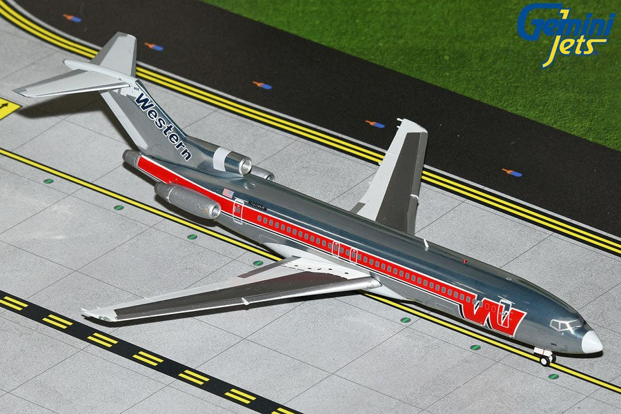 Western Airlines  Boeing 727-200  1980s polished livery  / Gemini 1:200 G2WAL494