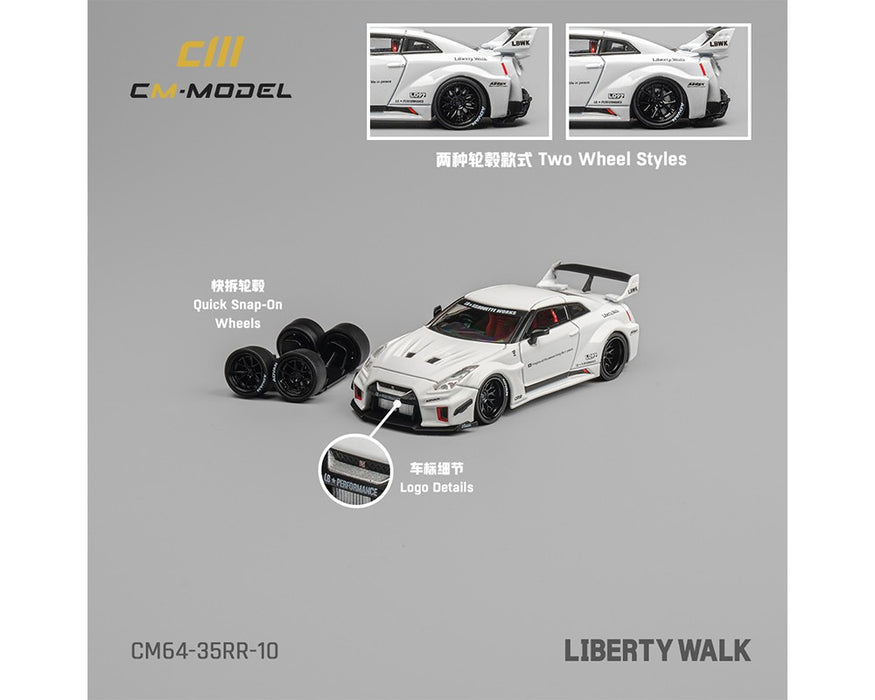 Nissan LBWK Supersilhouette 35GT-RR - White - Limited Edition - CM Model - 1:64 - CM64-35RR-10 Passion Diecast