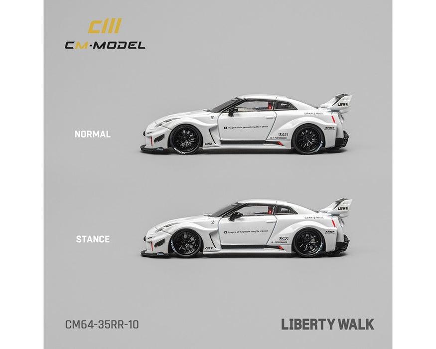 Nissan LBWK Supersilhouette 35GT-RR - White - Limited Edition - CM Model - 1:64 - CM64-35RR-10 Passion Diecast