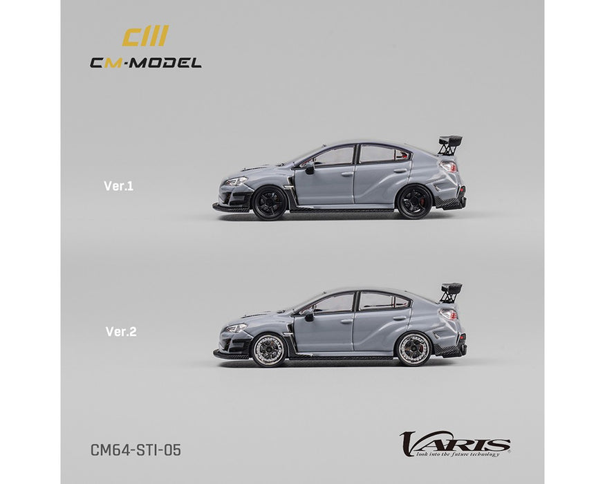 Subaru STI Varis Widebody 1.0 - Gray - Limited Edition - CM Model - 1:64 - CM64-STI-05 Passion Diecast