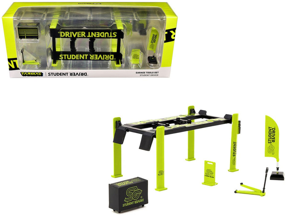 Garage Tools Set Student Driver - Tarmac Works - 1/64 - T64A-001-SD Passion Diecast