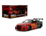 2002 Nissan Skyline GT-R R34 Godzilla - Red & Grey - Godzilla vs Destoroyah - Hollywood Rides - Jada - 1/24 - 35133