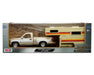1992 GMC Sierra GT Pickup with Camper Gold with White - American Classics Truck Camper - Motormax 1-24 - 73204-75330