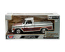 1966 Chevrolet C10 Fleetside Silver & Burgundy/Red/Orange - American Classics - Motormax 1-24 - 73355 AC-SILOR
