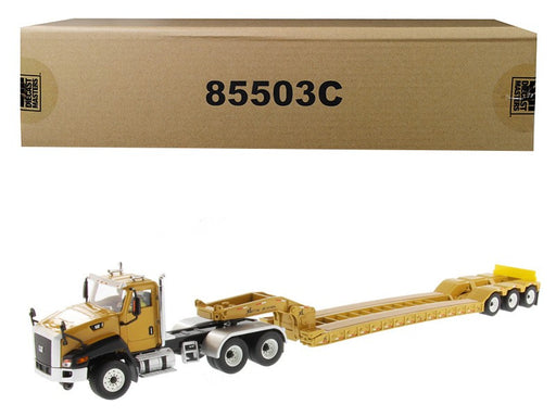 Caterpillar CT660 Day Cab with XL 120 HDG Lowboy Trailer - Diecast Master 1/50 - 85503C