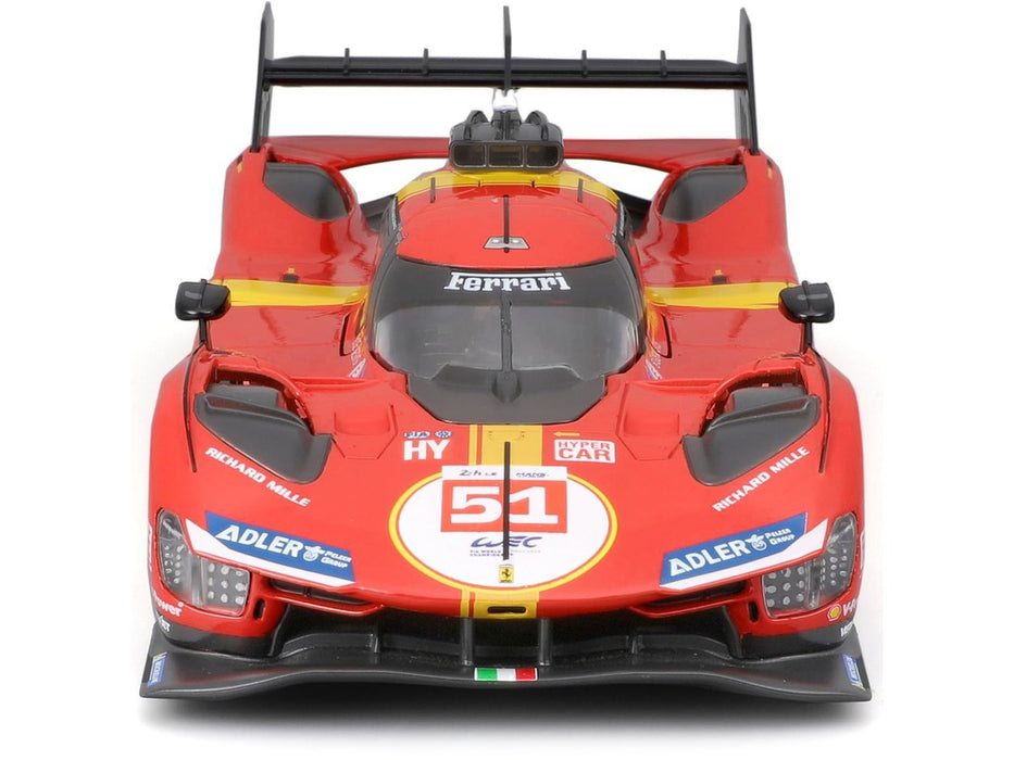 Ferrari 499P LMH No.51 2023 24H Le Mans Champion - Ferrari Racing - Bburago 1/24 - 18-26309 - Passion Diecast 