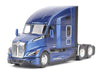 Kenworth T680 76in High-Roof Sleeper Cab Tandem Tractor- Metallic Blue - Cab Only  -  Diecast Master  1/50 -  71108