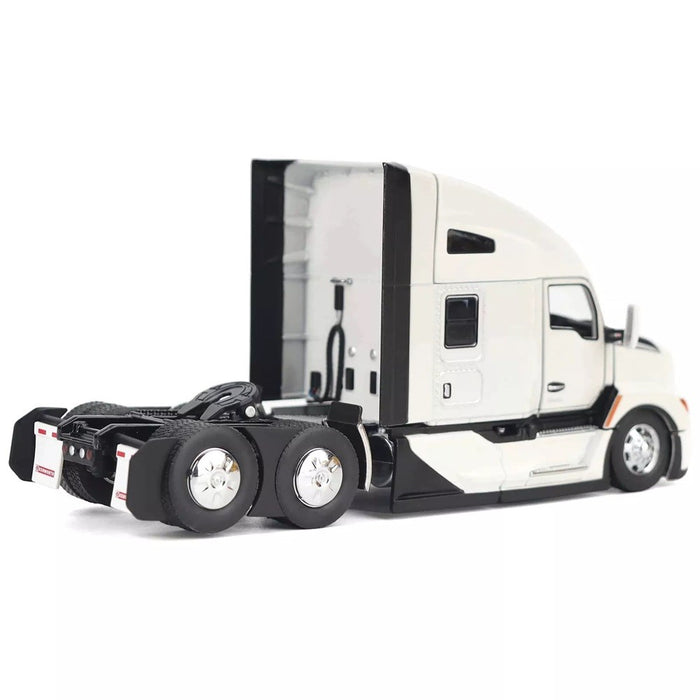 Kenworth T680 76in High-Roof Sleeper Cab Tandem Tractor- Metallic White - Cab Only  -  Diecast Master  1/50 -  71119