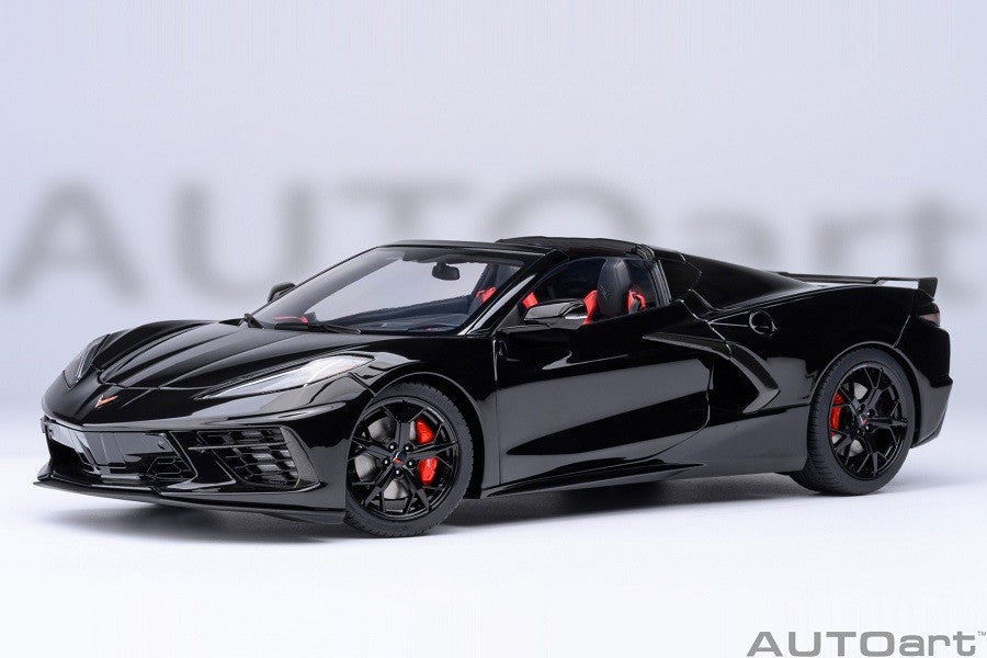 Chevrolet Corvette C8 Stingray Z51Black - Autoart 1/18 - 71280 - Passion Diecast 