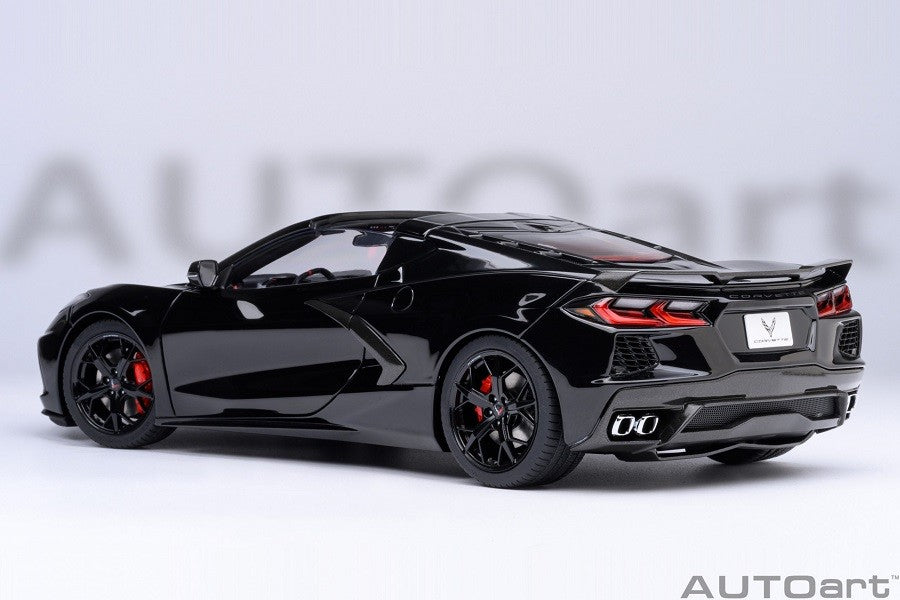 Chevrolet Corvette C8 Stingray Z51Black - Autoart 1/18 - 71280 - Passion Diecast 