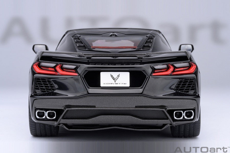 Chevrolet Corvette C8 Stingray Z51Black - Autoart 1/18 - 71280 - Passion Diecast 