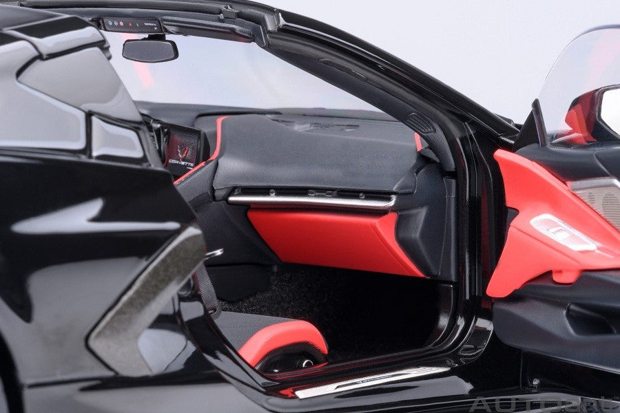 Chevrolet Corvette C8 Stingray Z51Black - Autoart 1/18 - 71280 - Passion Diecast 