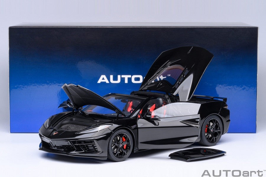 Chevrolet Corvette C8 Stingray Z51Black - Autoart 1/18 - 71280 - Passion Diecast 
