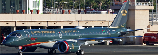 Royal Jordanian Embraer  E190-E2 "1800th Embraer E-Jet" / JY-REC / JC Wings 1:400 - XX40243