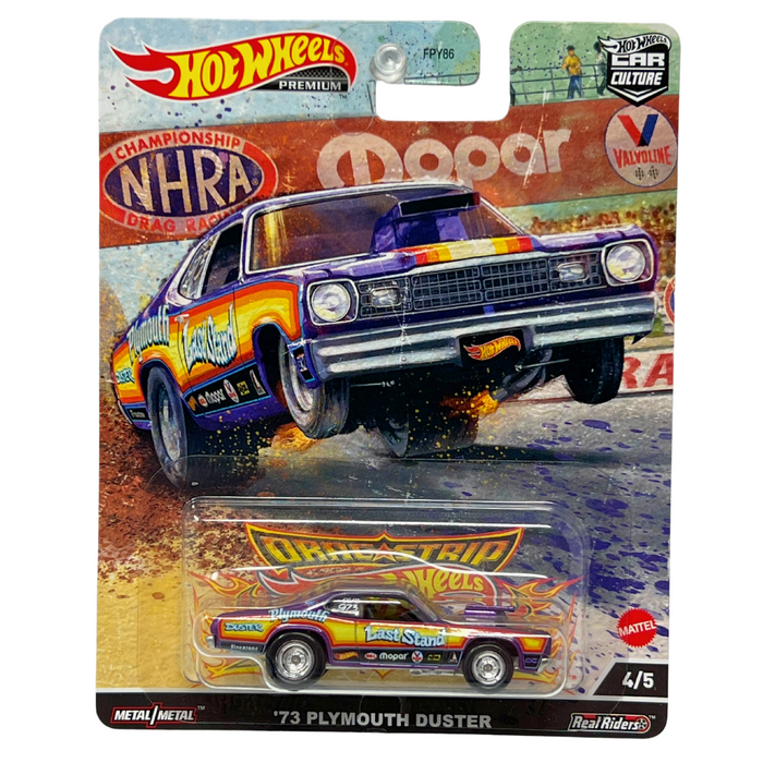 ( web Only ) Car CULTURE '73 Plymouth Duster  Dragstrip - Hot Wheels 1:64 - HCK22