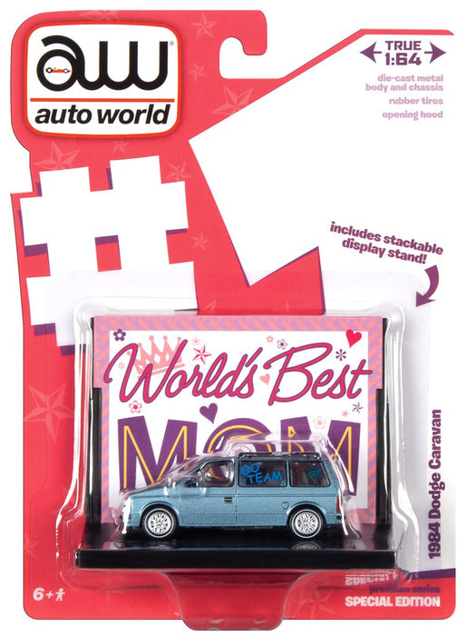 Worlds Best Mom - 1984 Dodge Caravan - Auto World - 1/64 - AWAC017 A Passion Diecast