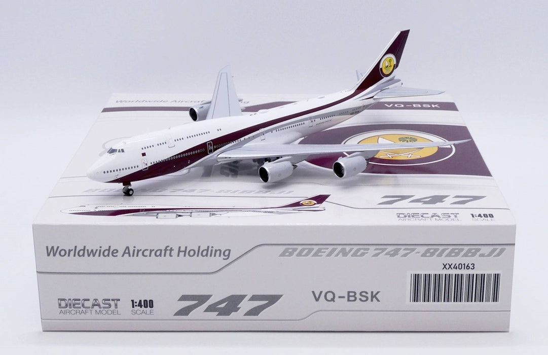 Worldwide Travel Holding Boeing 747-8 (BBJ) / VQ-BSK /  JC Wings  1:400 / XX40163