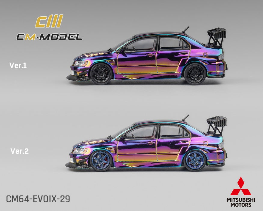 Mitsubishi Lancer Evolution IX Widebody - Chrome Purple - Limited Edition - CM Model - 1:64 - CM64-EVOIX-29 Passion Diecast