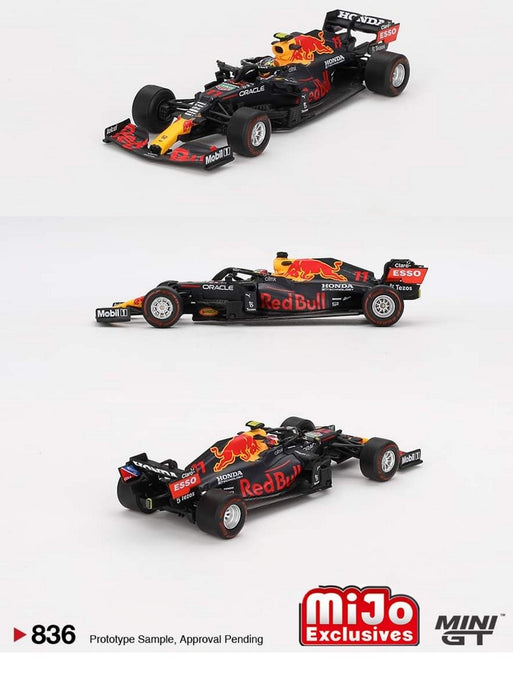 Red Bull RB16B No.11 Sergio Pérez 2021 Azerbaijan Grand Prix Winner - Mini GT - 1:64 - MGT00836 Passion Diecast