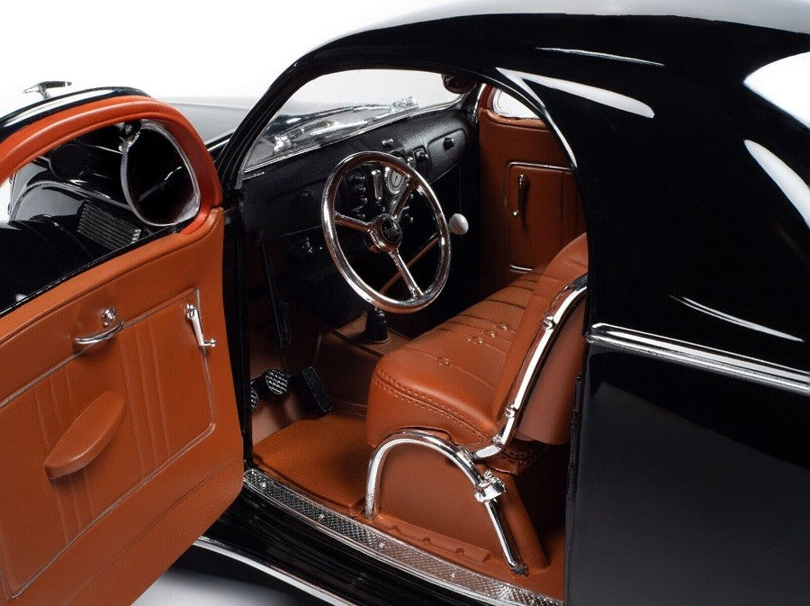1937 Lincoln Zephyr GLOSS BLACK - Auto World - 1/18 - AW325 Passion Diecast