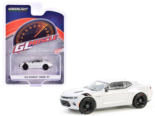 2018 Chevrolet Camaro SS Redline Edition in Silver Ice Metallic - GL Muscle Series 28 - 1/64 Greenlight - 13350 E