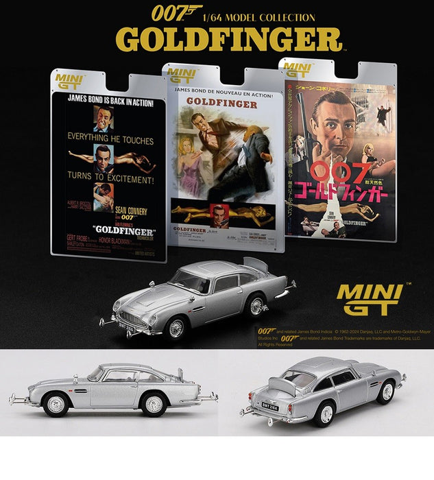 Aston Martin DB5 James Bond 007 Goldfinger - French Packaging - Mini GT - 1:64 - MGT00900-007F Passion Diecast