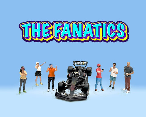 Figures The Fanatics - 6 Piece metal set - American Diorama - 1/64 - AD-2420 Passion Diecast