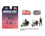 Figures Speed Cop Police Motorcycles - 4 Piece metal set - American Diorama - 1/64 - AD-64530 Passion Diecast