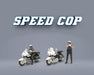 Figures Speed Cop Police Motorcycles - 4 Piece metal set - American Diorama - 1/64 - AD-64530 Passion Diecast