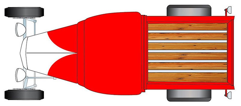 So-Cal Speed Shop - 1932 Ford Hot Rod Pickup Red and White - Estimated production 400 Pieces - ACME - 1/18 - A1804107