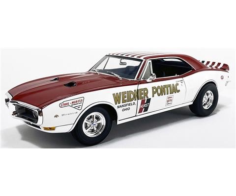 Weidner Pontiac Drag - 1968 Pontiac Firebird First Ram Air II in White and Red - ACME - 1/18 - A1805221