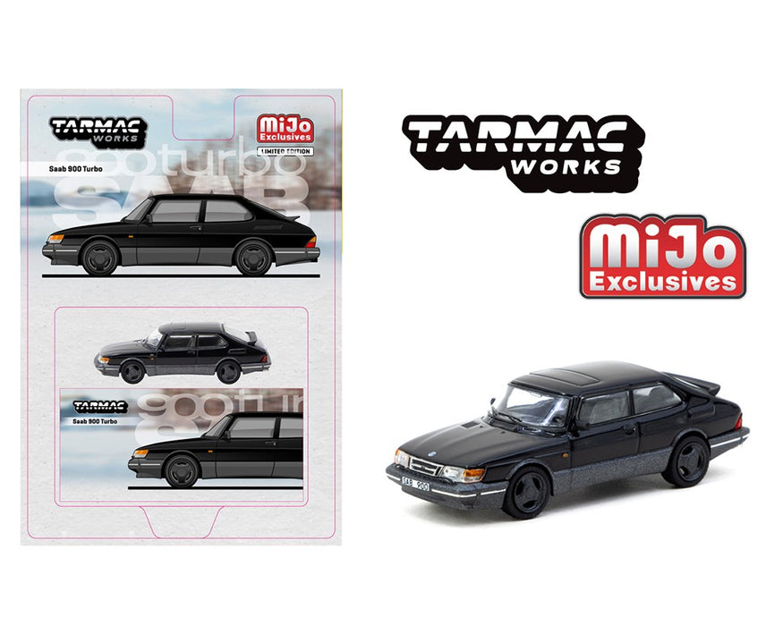 Saab 900 Turbo - Black - Tarmac Works - 1/64 - T64G-056-BK