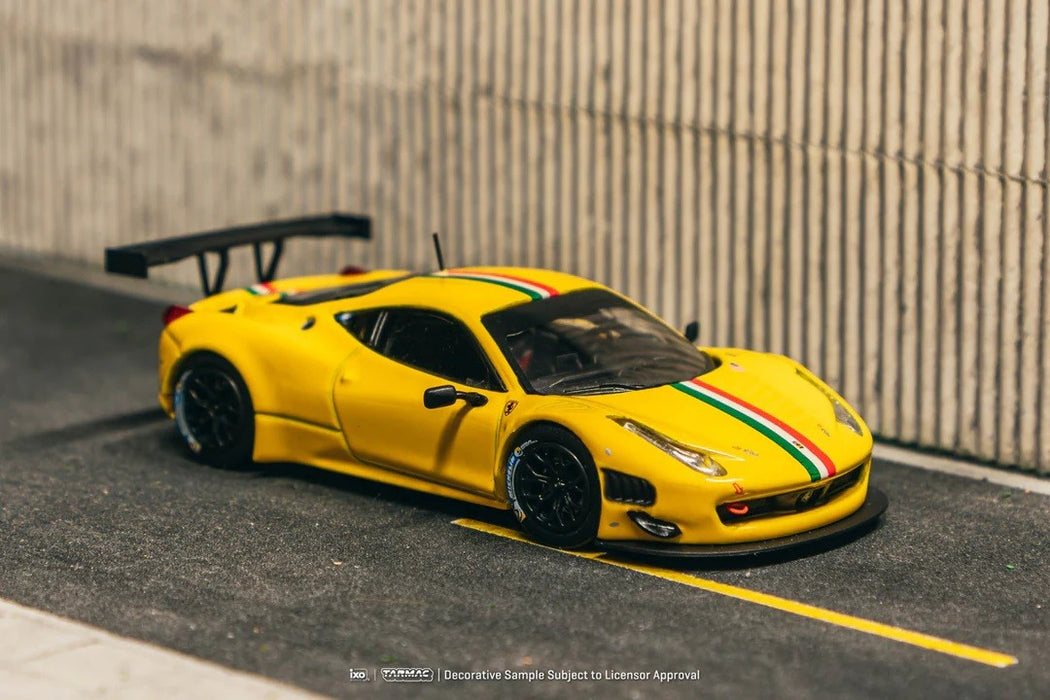 Ferrari 458 Italia GT3 - Yellow - Tarmac Works - 1/64 - T64R-073-YL