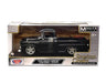 1958 Chevrolet Apache Fleetside Pickup with Custom Wheels - Black - Motormax 1-24 - 79311 MXBK - Passion Diecast 