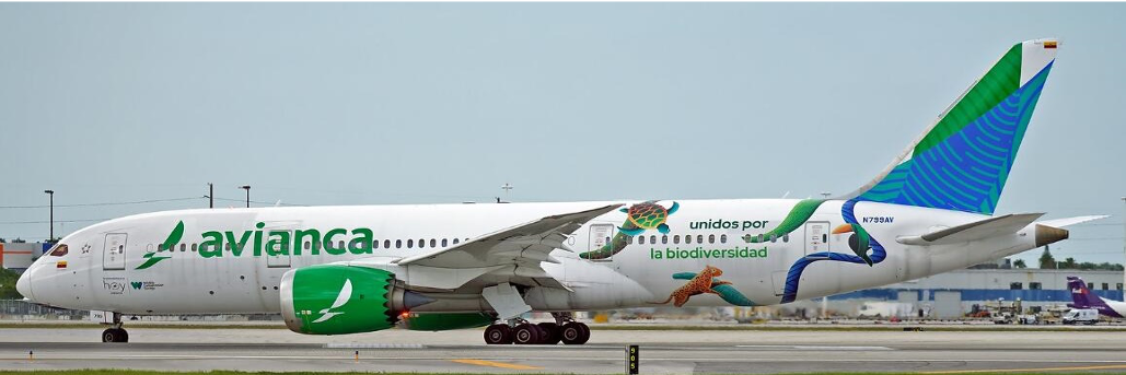 Avianca Boeing 787-8 Dreamliner "Unidos Por La Biodiversidad" / N799AV / JC Wings 1:400 - XX40290