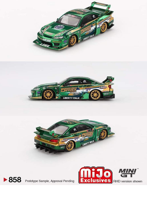 Nissan LB-Super Silhouette S15 SILVIA LBWK 2024 Fausto Racing - Mini GT - 1:64 - MGT00858 Passion Diecast