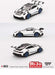 Porsche 911 (992) GT3 RS Weissach Package White with Indigo Blue - Mini GT - 1:64 - MGT00853 Passion Diecast