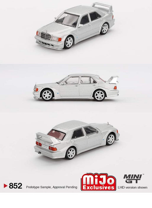 Mercedes-Benz 190E 2.5-16 Evolution II Astral Silver - Mini GT - 1:64 - MGT00852 Passion Diecast