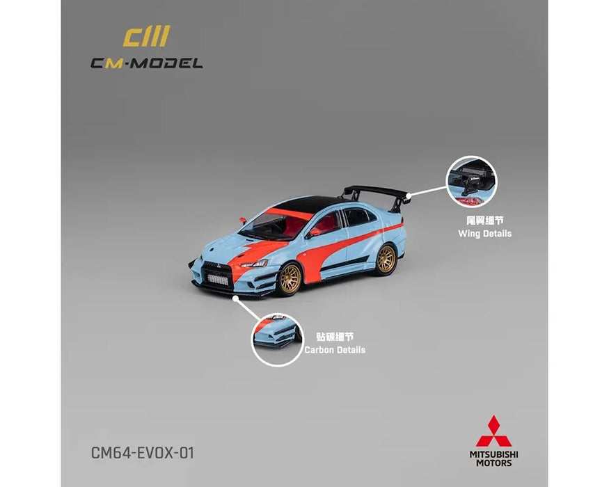 Mitsubishi Lancer EvoX Varis Widebody - Blue - Limited Edition - CM Model - 1:64 - CM64-EVOX-01 Passion Diecast