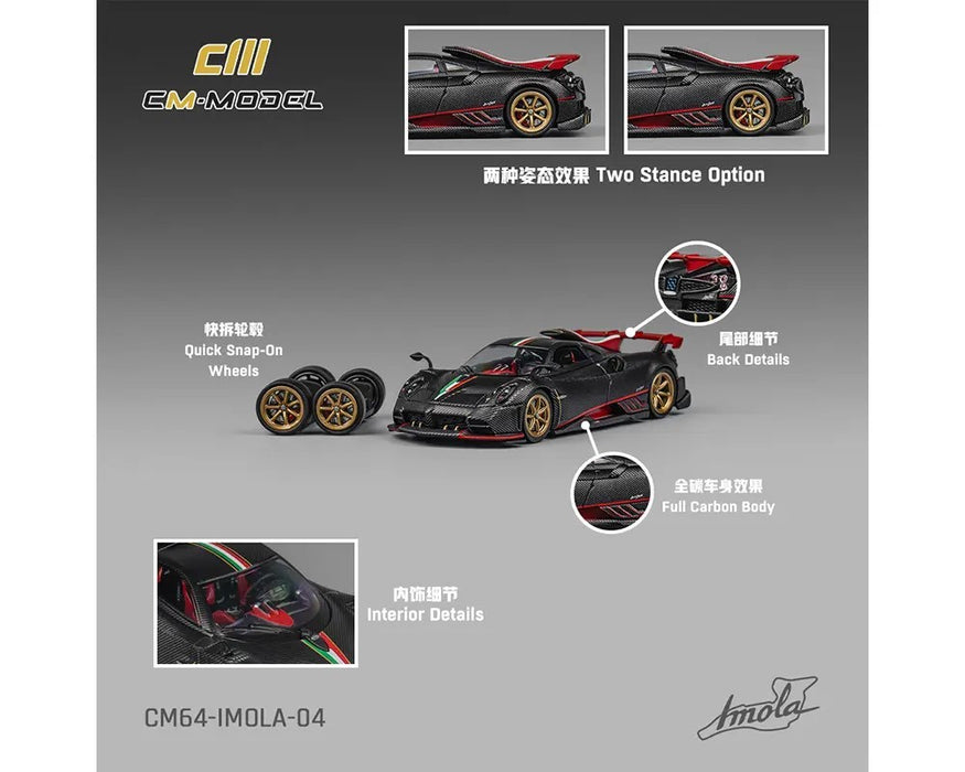 Pagani Imola - Full Drycarbon - Limited Edition - CM Model - 1:64 - CM64-IMOLA-04 Passion Diecast