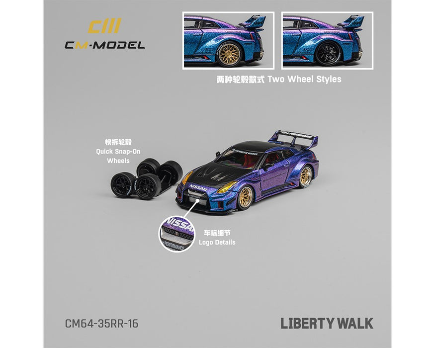 LBWK Nissan 35GT-RR - Chameleon with Carbon - Limited Edition - CM Model - 1:64 - CM64-35RR-16 Passion Diecast